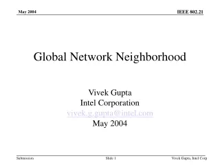 Global Network Neighborhood