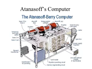 Atanasoff’s Computer