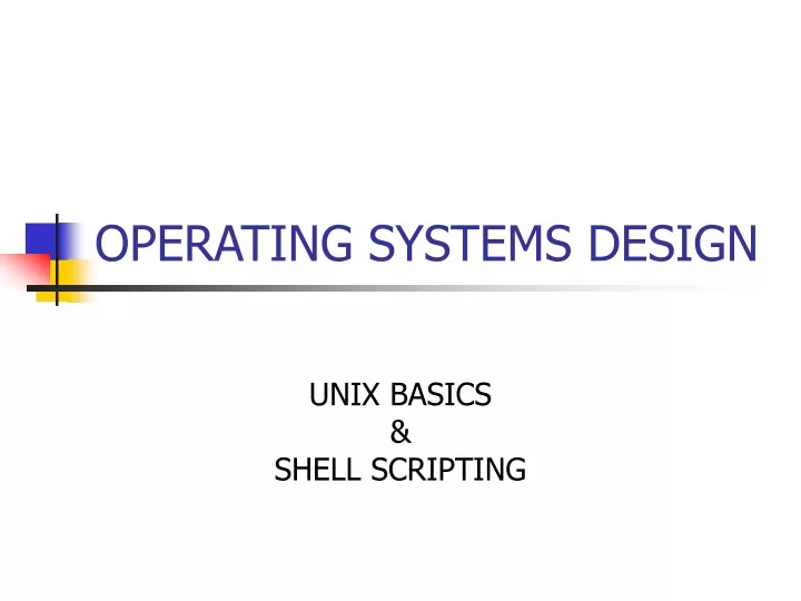 operating systems design