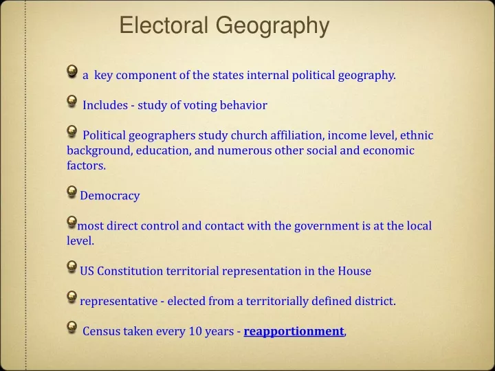 electoral geography