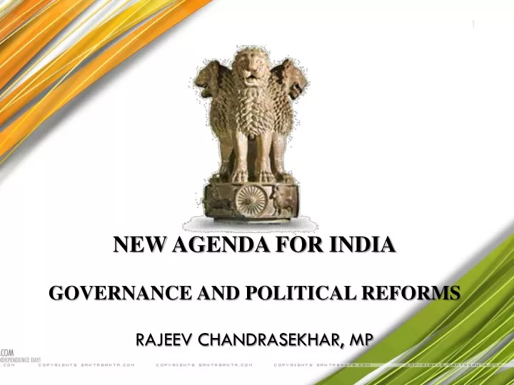 new agenda for india governance and political reforms rajeev chandrasekhar mp