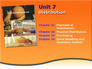 Unit 7 Distribution