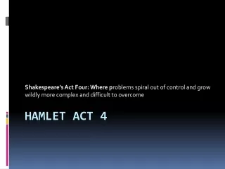 Hamlet Act 4