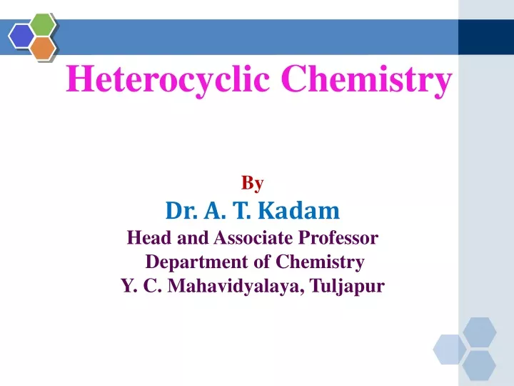 heterocyclic chemistry