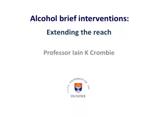 Alcohol brief interventions :