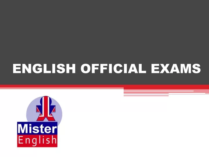 english official exams