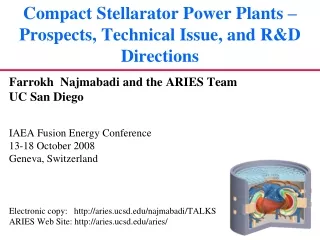Compact Stellarator Power Plants –  Prospects, Technical Issue, and R&amp;D Directions