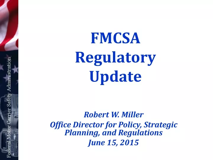 fmcsa regulatory update
