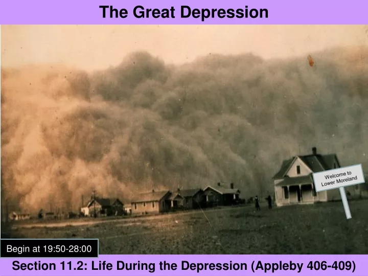 section 11 2 life during the depression appleby 406 409