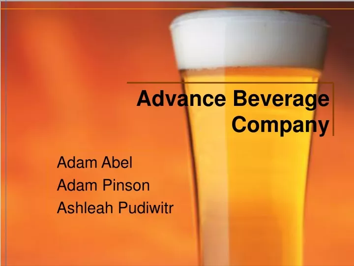 advance beverage company