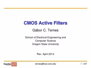 CMOS Active Filters