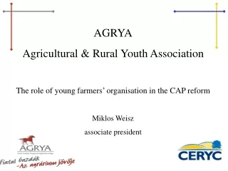 AGRYA Agricultural &amp; Rural Youth Association