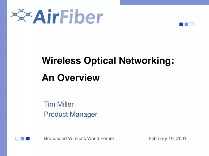 wireless optical networking an overview