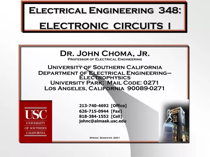 electrical engineering 348 electronic circuits i