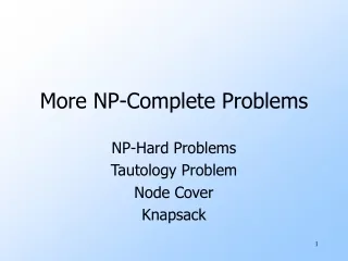 More NP-Complete Problems