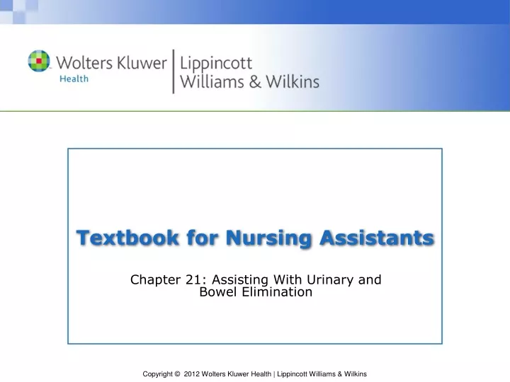 textbook for nursing assistants