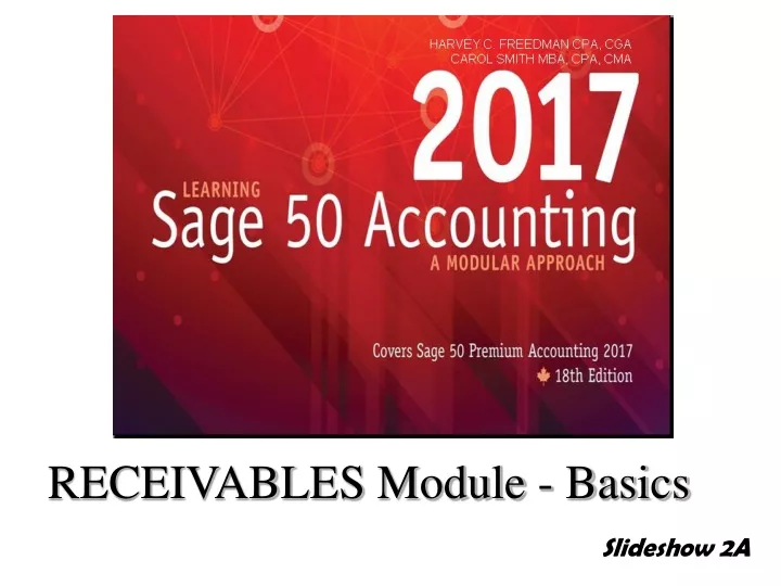 receivables module basics