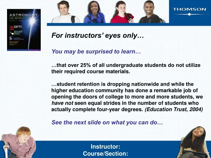 for instructors eyes only you may be surprised