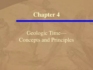 Geologic Time— Concepts and Principles
