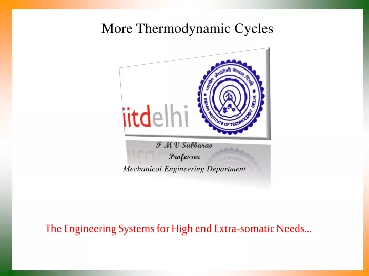 more thermodynamic cycles