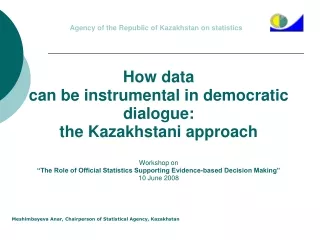 Agency of the Republic of Kazakhstan on statistics