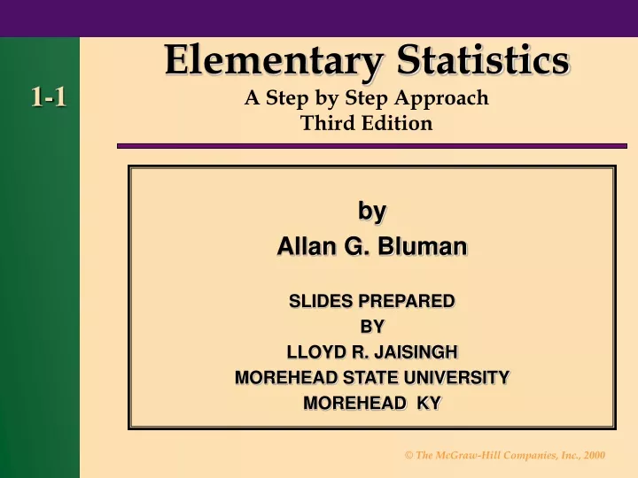 elementary statistics a step by step approach
