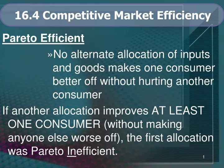 16 4 competitive market efficiency