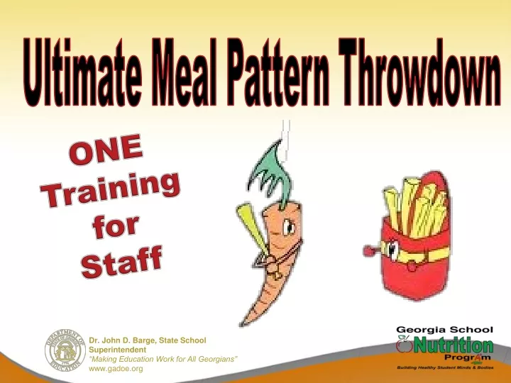 ultimate meal pattern throwdown