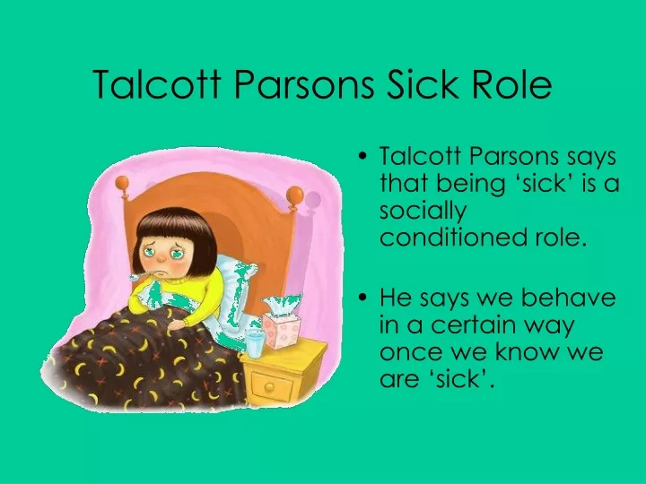talcott parsons sick role