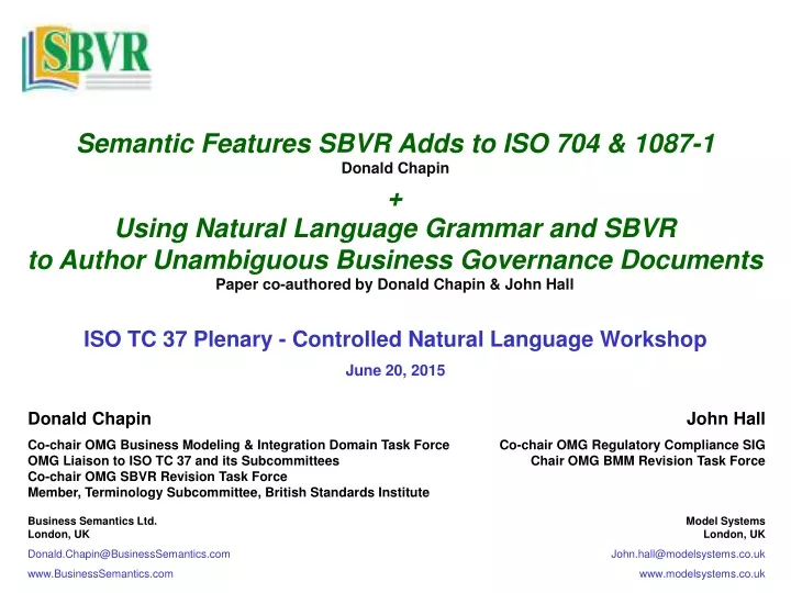 semantic features sbvr adds to iso 704 1087