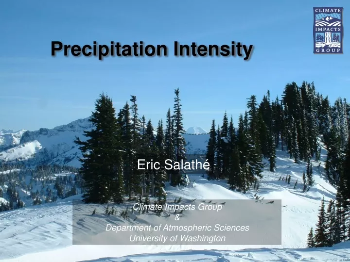 precipitation intensity