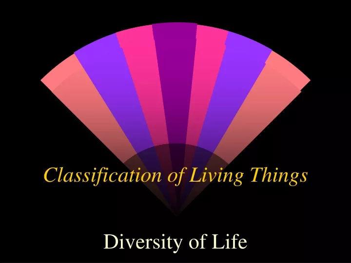 classification of living things