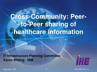 Cross-Community: Peer-to-Peer sharing of healthcare information