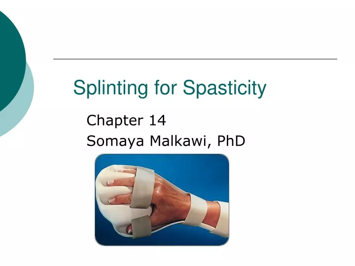 splinting for spasticity