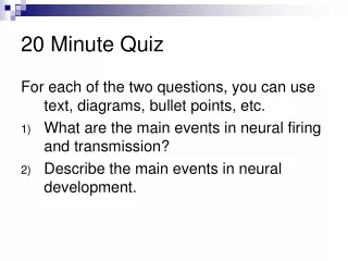 20 Minute Quiz