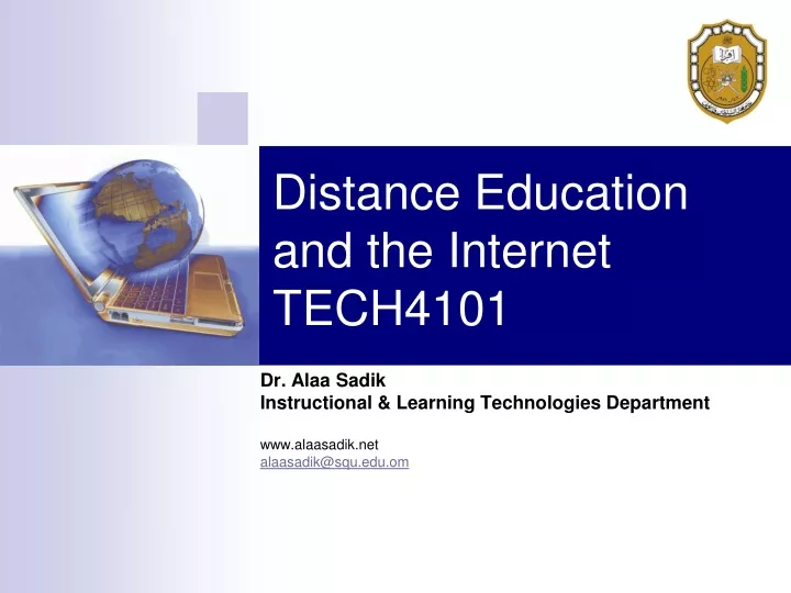 distance education and the internet tech4101