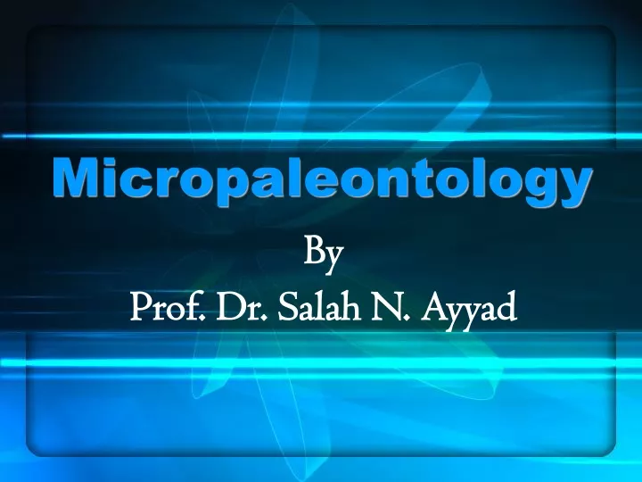 micropaleontology