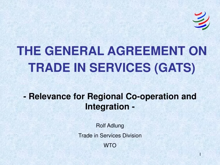 the general agreement on trade in services gats