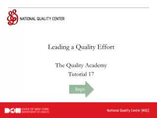 Leading a Quality Effort