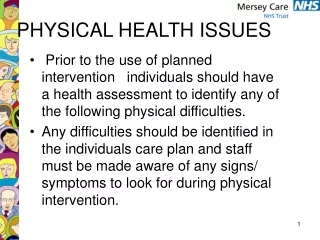 PHYSICAL HEALTH ISSUES