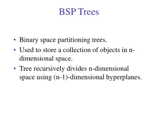 BSP Trees