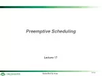 Preemptive Scheduling - slide 1