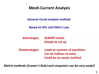 Mesh-Current Analysis