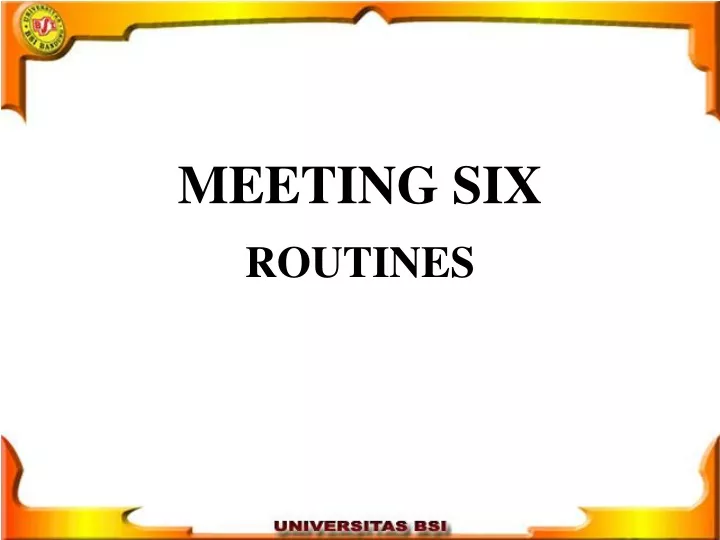 meeting six