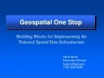 Geospatial One Stop - slide 1
