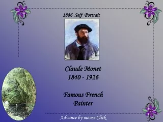 Claude Monet 1840 - 1926 Famous French Painter