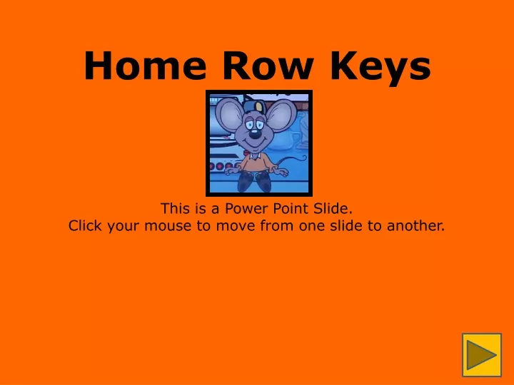 home row keys
