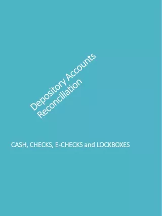 Depository Accounts Reconciliation