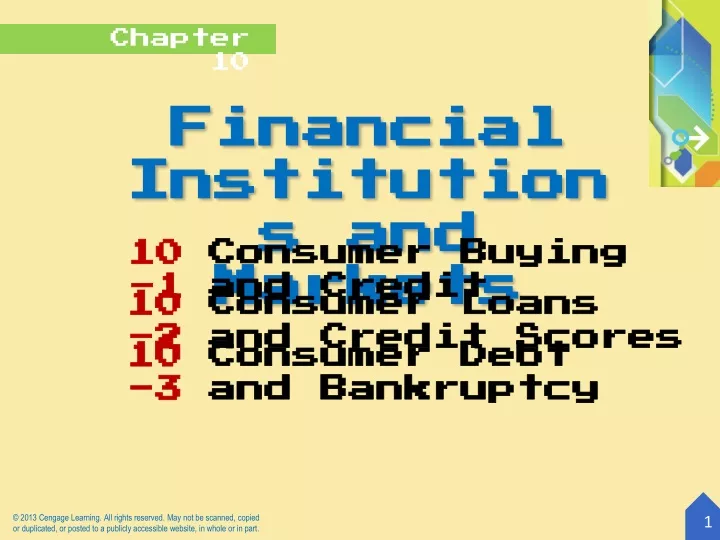 financial institutions and markets