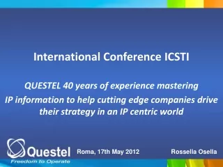 International  Conference ICSTI